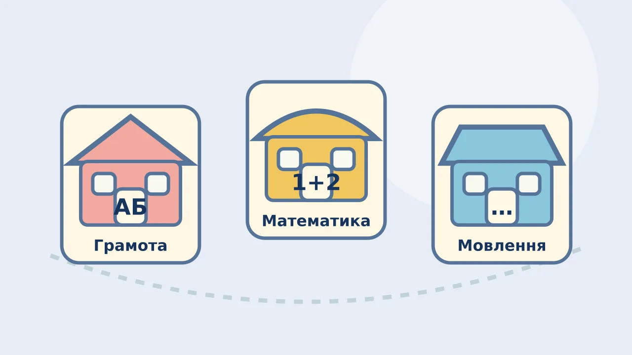 Котик, книжка й навчальні символи: ілюстрація до матеріалу про НУШ